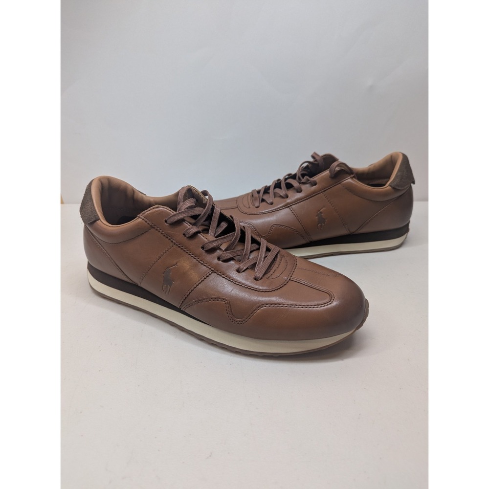 Polo Ralph Lauren Train 85-SK-ATH Leather Sneakers Athletic Shoes Men's Size 10